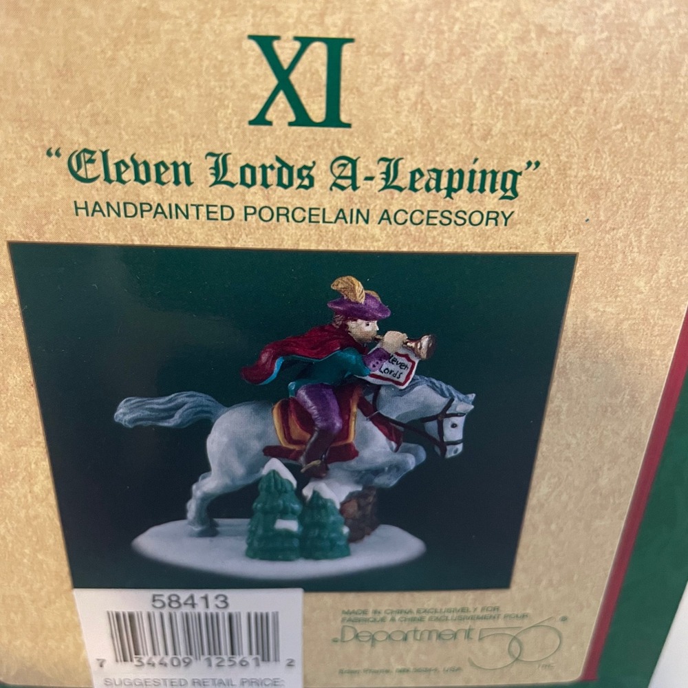 Department‎ 56 Eleven Lords A-Leaping 12 Days of Christmas Dickens Village
